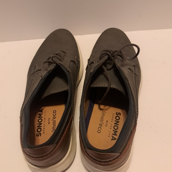 Sonoma Men's Mckinnon Cognac Oxford Lace Up Dress Shoes Brn #116367 10m - Picture 4 of 6